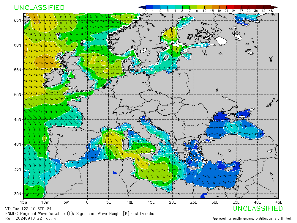 FNMOC mapa isobaras 0 horas