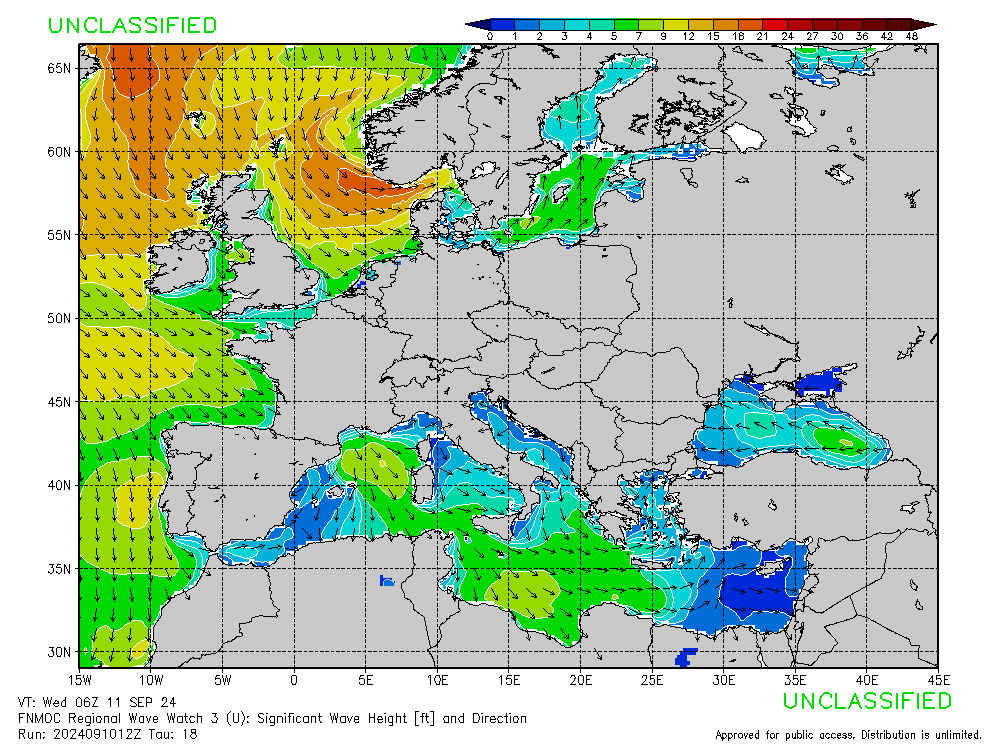 FNMOC mapa isobaras 18 horas